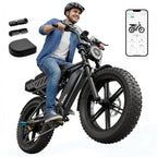 TS TST GRP X6 Electric Bike 1500W Peak 48V 15Ah 65-Mile Range 20" Fat Tire Dual Suspension