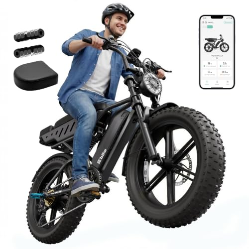 TS TST GRP X6 Electric Bike 1500W Peak 48V 15Ah 65-Mile Range 20" Fat Tire Dual Suspension
