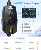 EVDANCE Level 2 EV Charger 40A 9.6kW NACS with 7.6m Cable