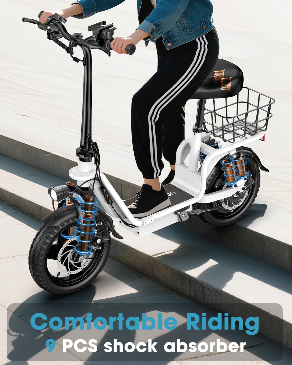 INSDRGN C14 PRO Electric Scooter with Seat for Adults