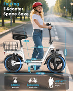 INSDRGN C14 PRO Electric Scooter with Seat for Adults