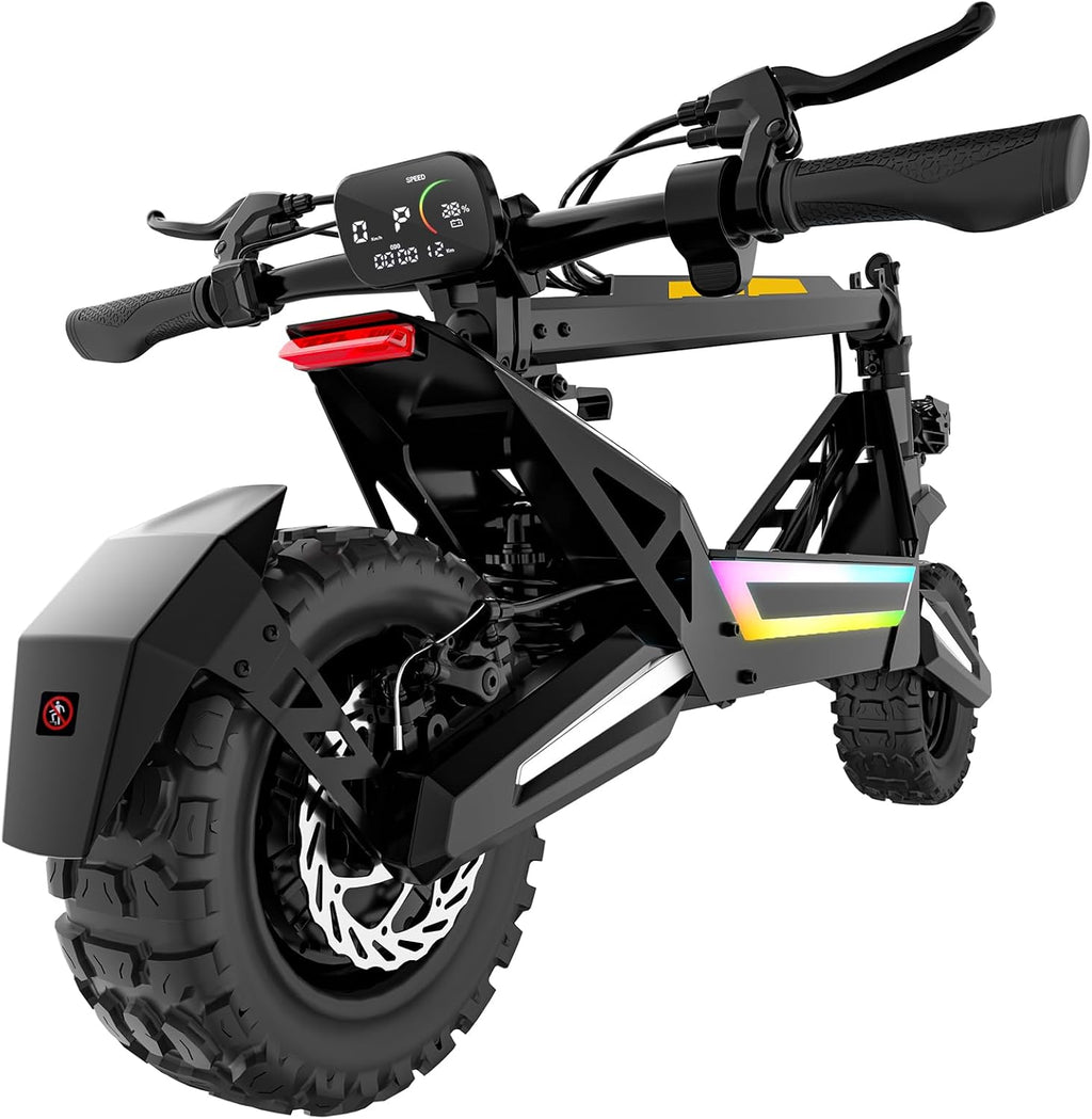 GOKSTK J2MAX Electric Scooter 1200W Peak 48V 18.2Ah Up to 40 Miles Range Black