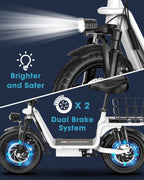 INSDRGN C14 PRO Electric Scooter with Seat for Adults